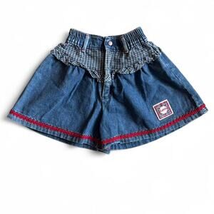 90s Kids Vintage Blue Denim Shorts – Americana Cottagecore 6